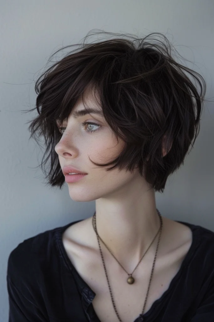 Fine Hair Chin Length Pixie