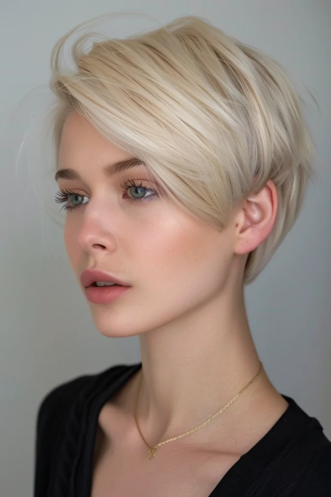 Modern Long Pixie Style Cut