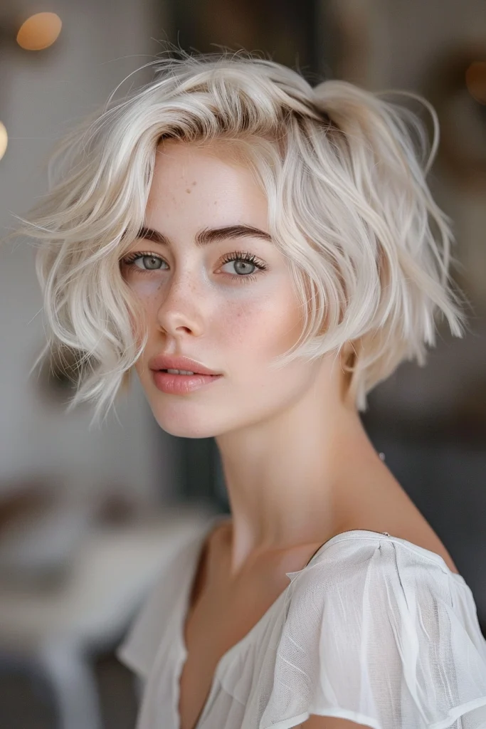 soft‌ Waves Elegant Long Pixie