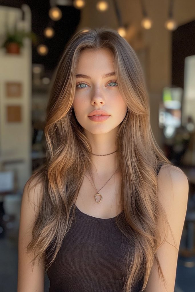 22 Creative Hair Colors for Long Hair You’ll Actually Want to try - Toffee Melt ⁣Haircolors for Long Hair