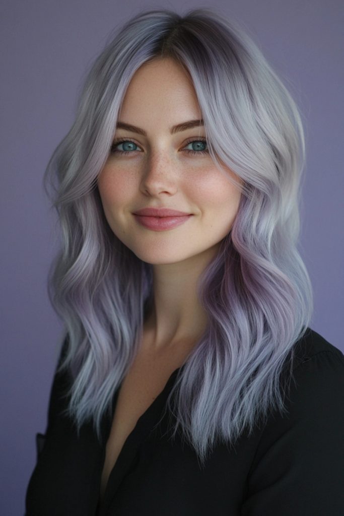 22 Creative Hair Colors for Long Hair You’ll Actually⁣ Want to‌ Try - hair colors for long‍ hair lavender