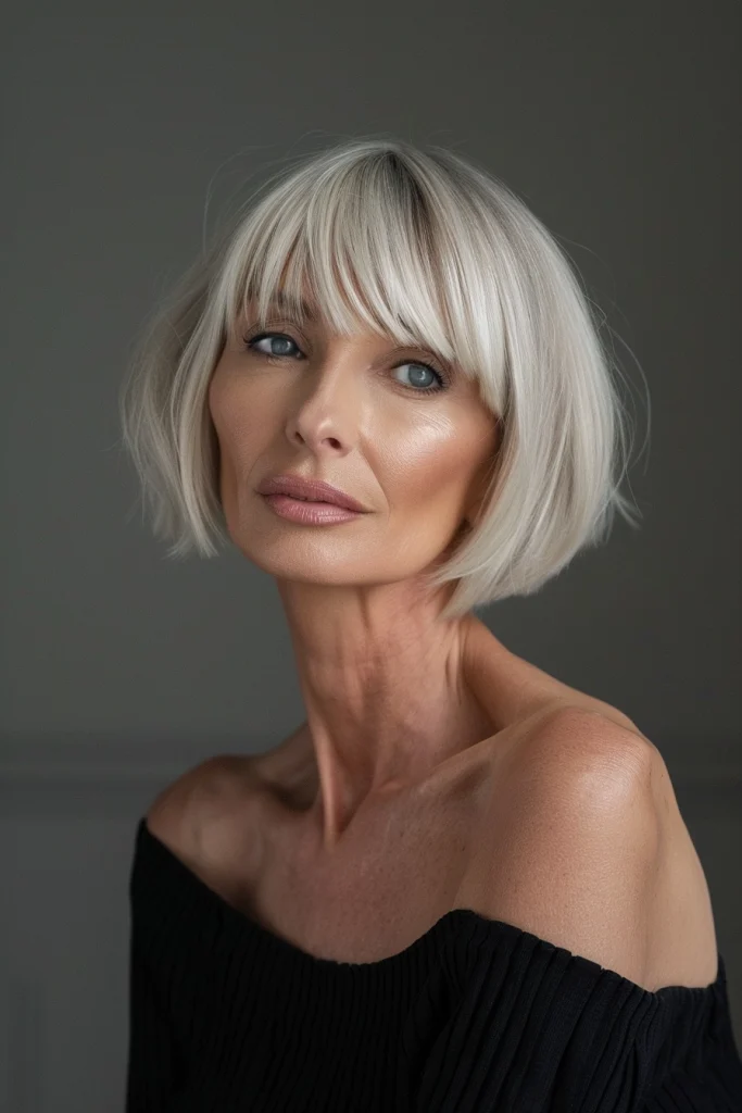 Trendy Short Stacked Bob Haircuts For Women Over 50 - short stacked bob for women over 50⁢ 2