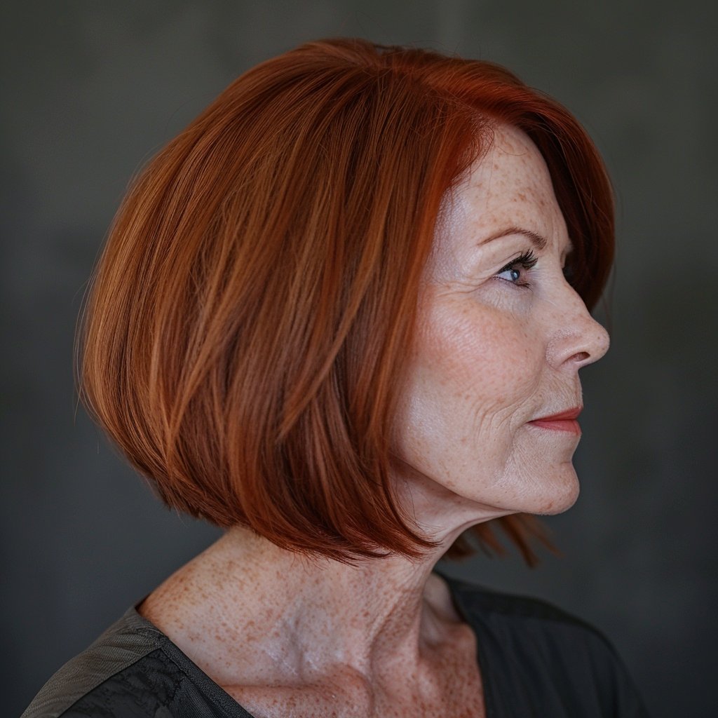 Trendy Short Stacked Bob Haircuts For Women Over 50 - short stacked bob haircut over​ 50 15