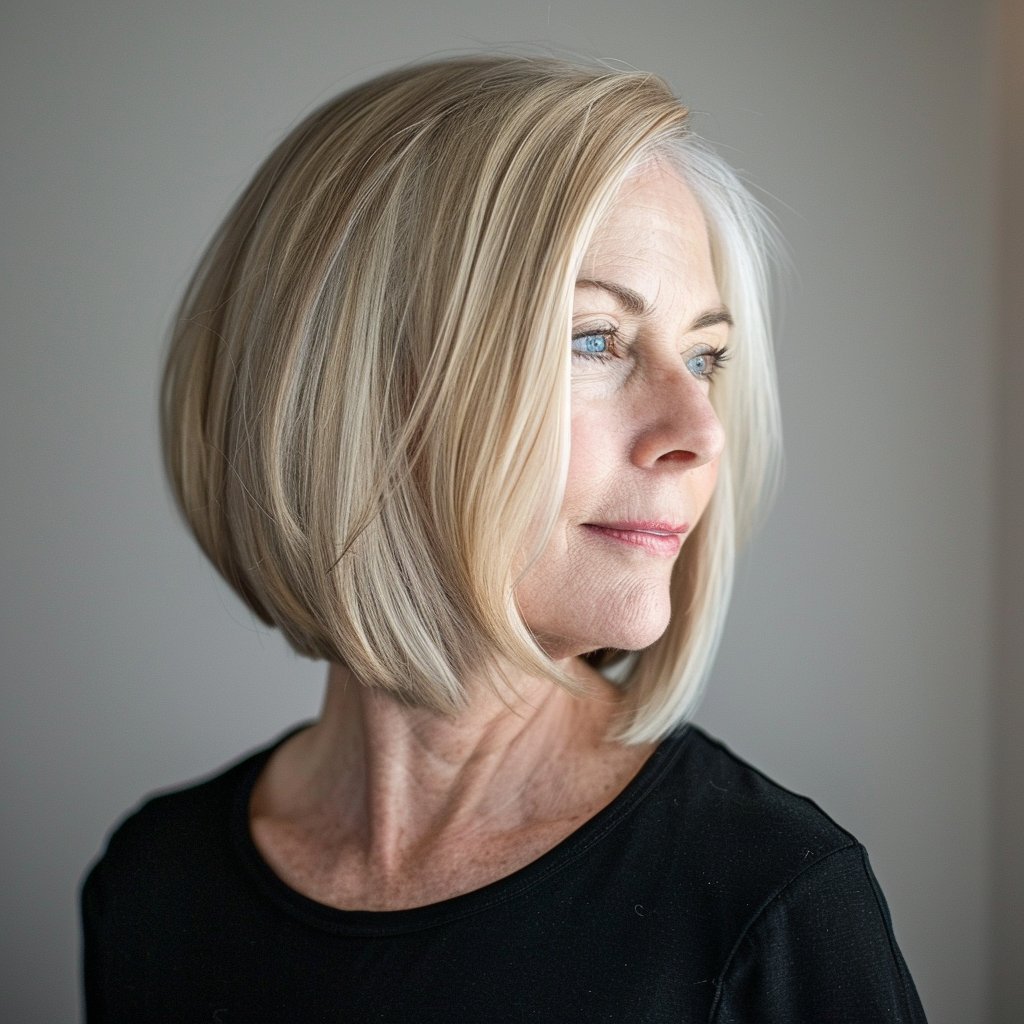 Trendy Short Stacked‍ Bob Haircuts For Women Over 50 - short stacked bob haircut over 50 22